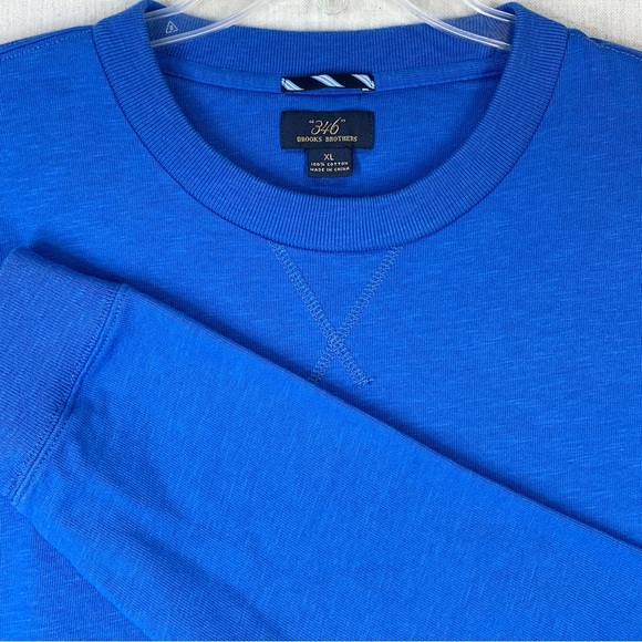 Brooks Brothers 346~Men's 100% Cotton Long Sleeve Crewneck Pullover Shirt~Sz XL - Picture 1 of 13